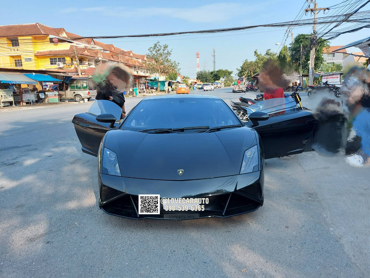 พรมปูพื้นรถยนต์ 6D Lamborghini Gallardo สีแดงไวน์