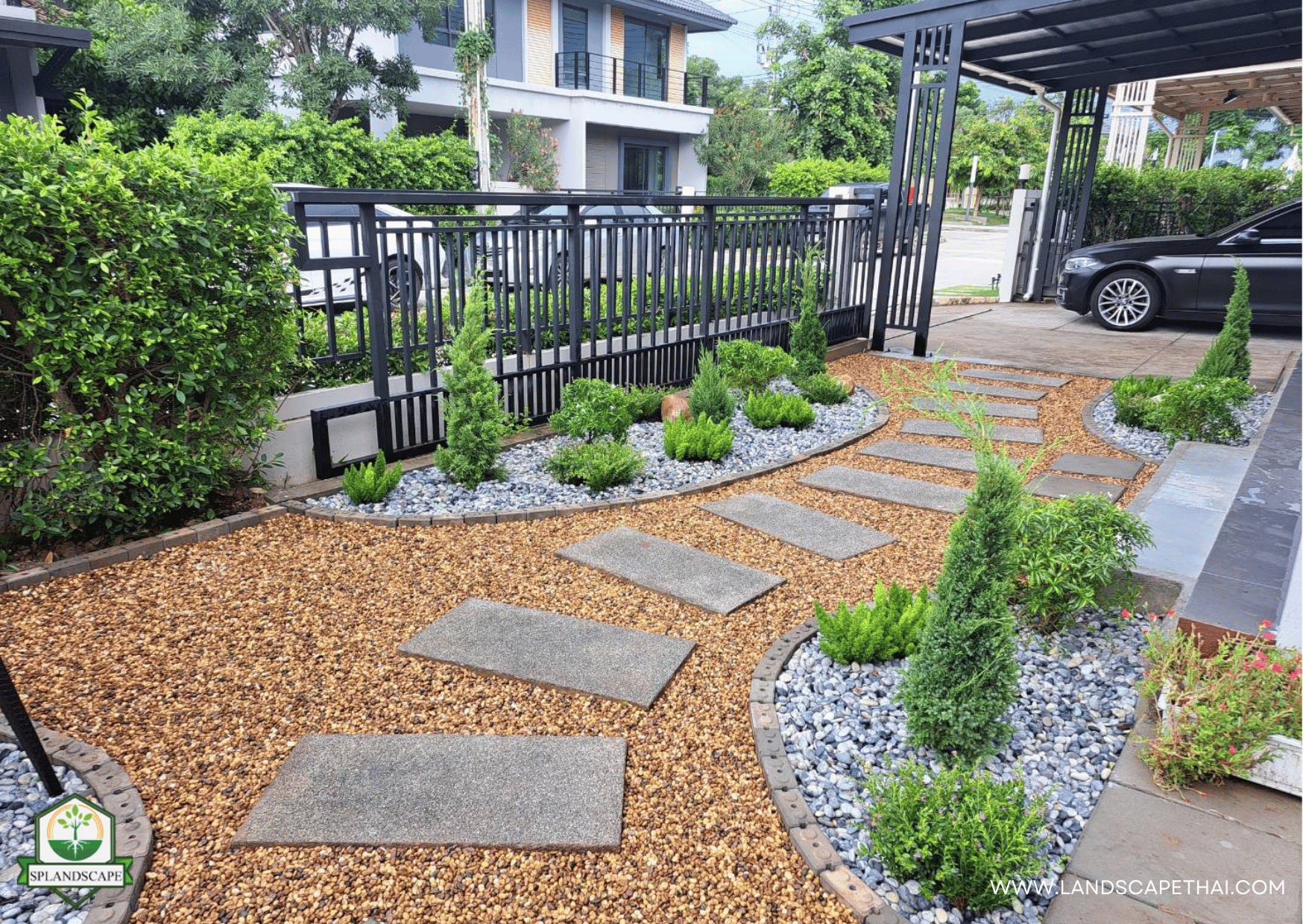 บริการรับจัดสวนหิน 085-209-4218