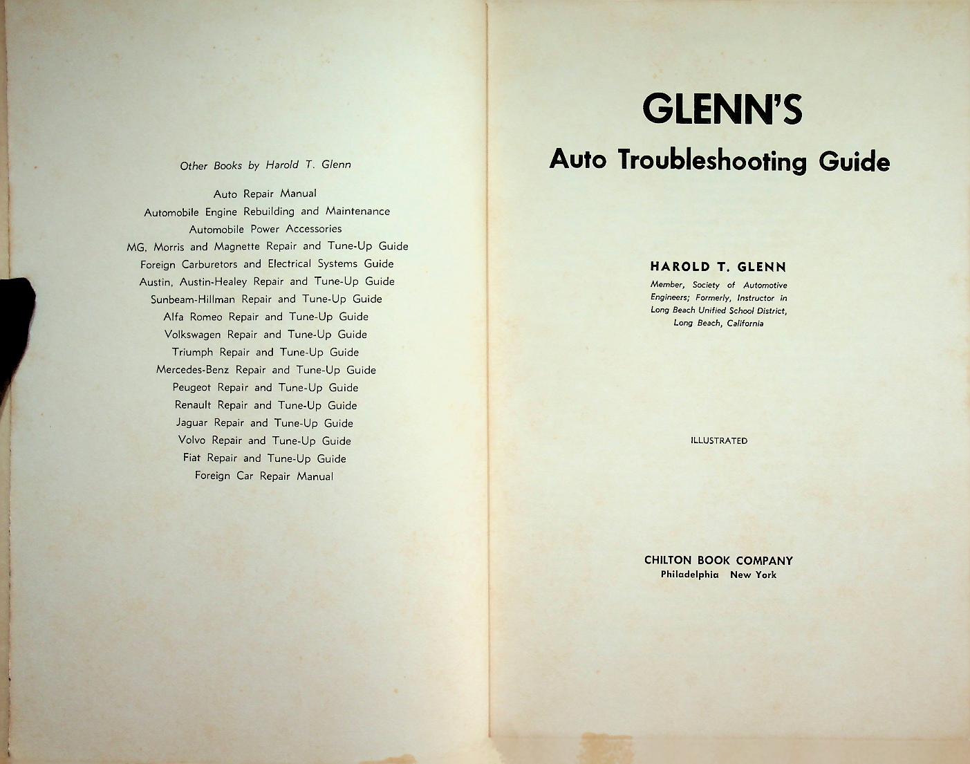 Glenn's AUTO TROUBLESHOOTING GUIDE