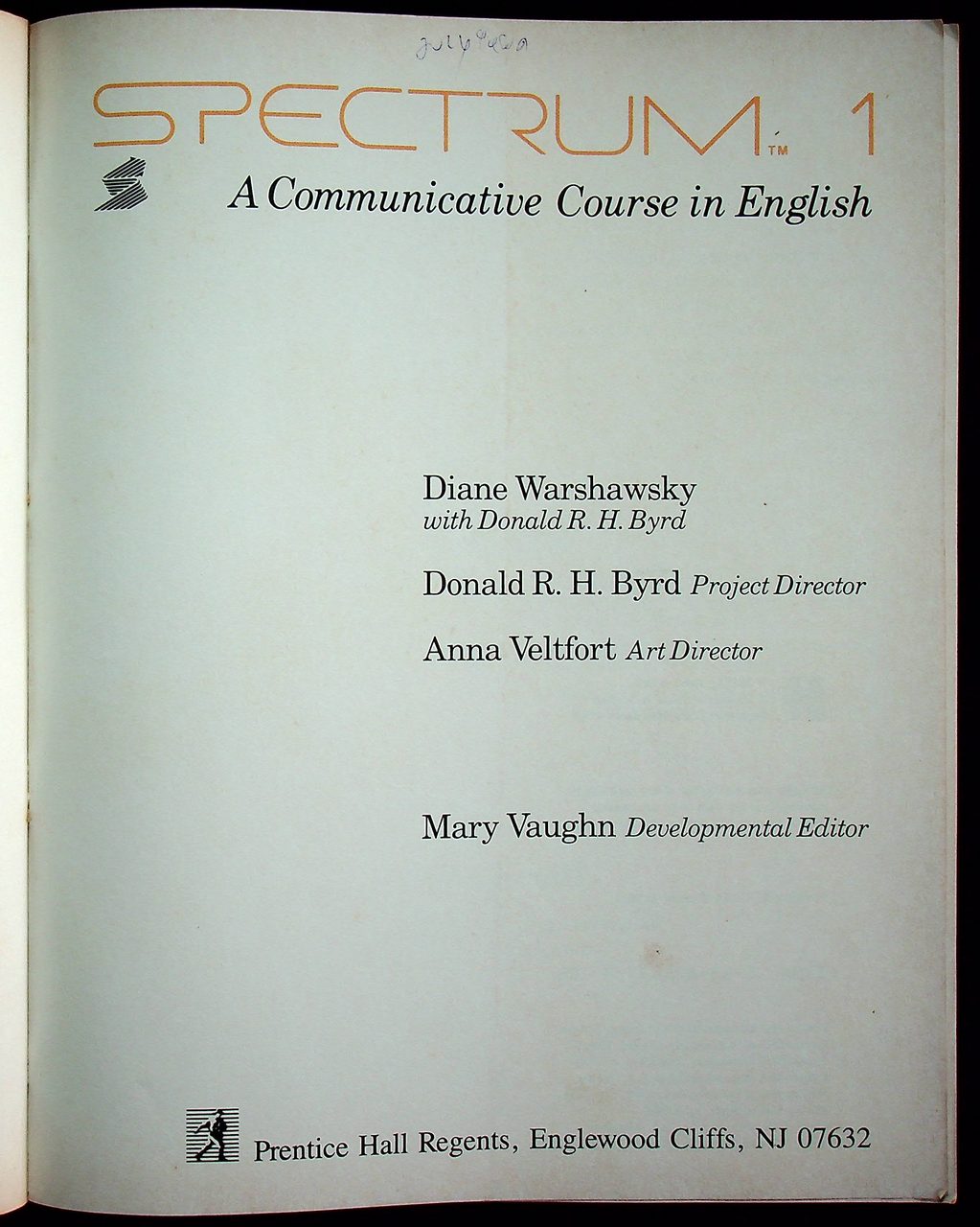 SPECTRUM 1 A Communicative Course in English