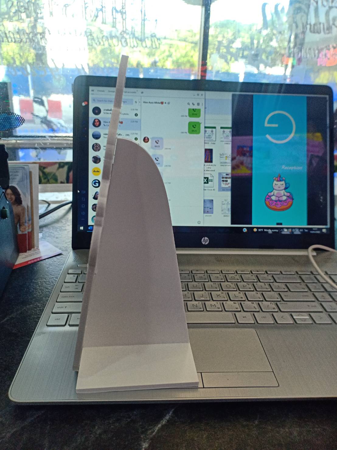 ป้ายสแตนดี้พลาสวูดแข็งแรงกว่าพีพีบอร์ด งานเต้าทึงเยาวราช