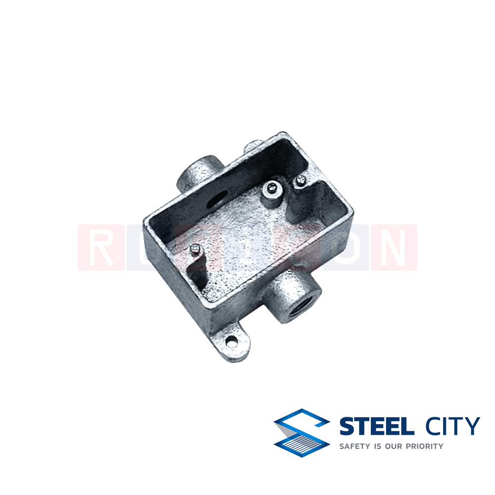 STEEL CITY เอฟ.เอส.บ๊อกซ์อาบสังกะสี (F.S.C.W.) 76x116 mm. (HOT DIP GALVANIZED F.S. BOXES 76x116 mm. )