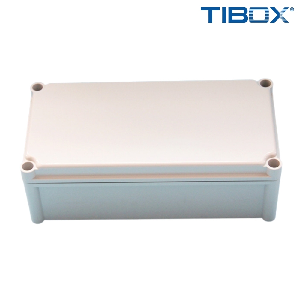 TIBOX TJ-60P กล่องพลาสติก พร้อมเทอร์มินอลบล็อก (Plastic Terminal Block Box IP66) 60Pole 10A Size : 380x190x100 mm.