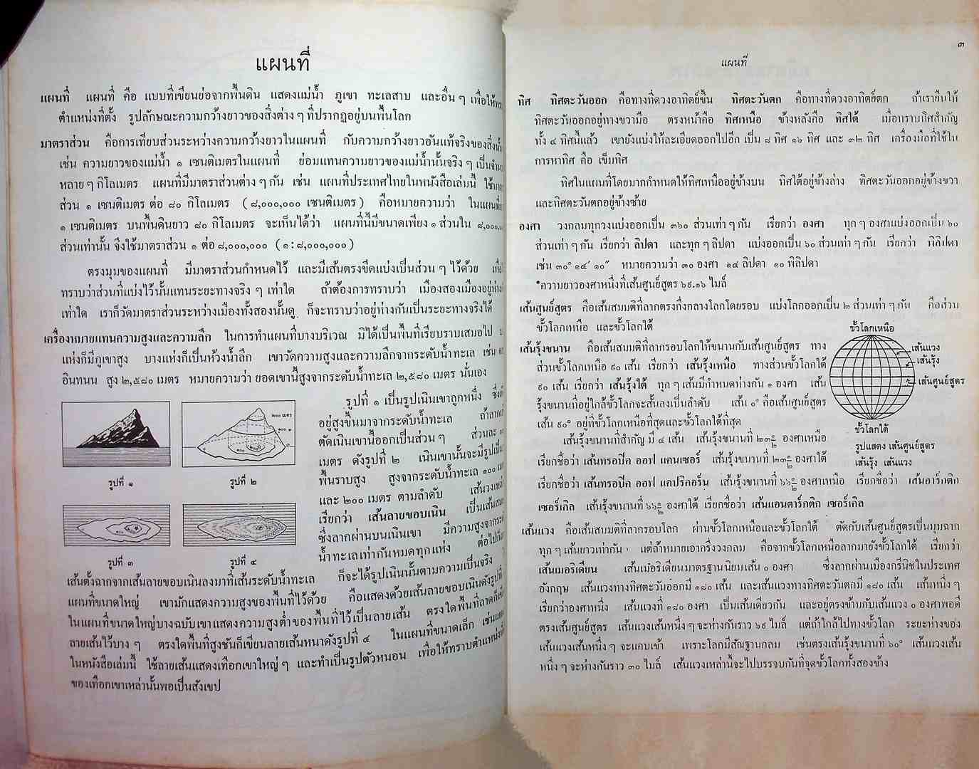 แผนที่ภูมิศาสตร์ ประโยคประถมศึกษาตอนปลาย