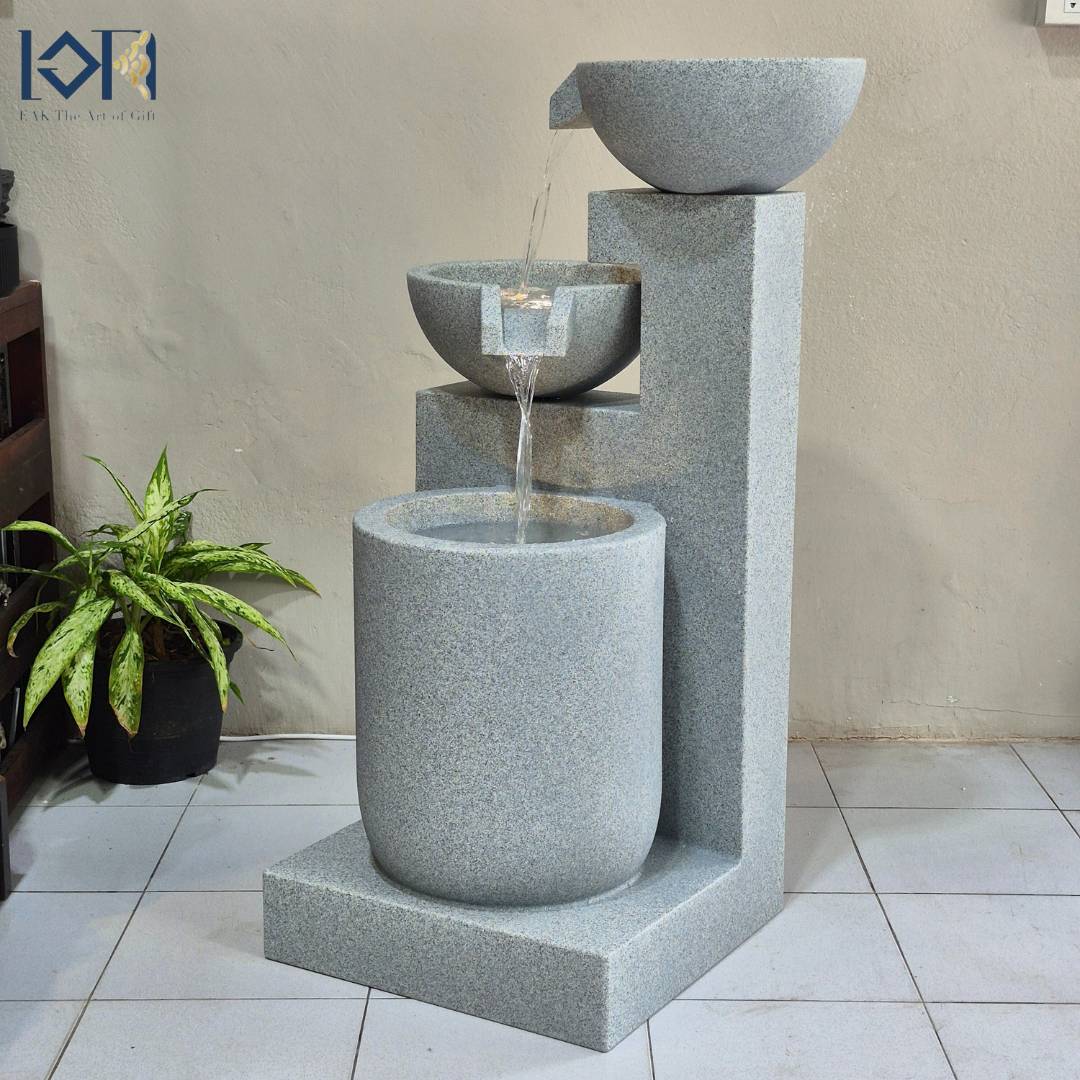 น้ำพุตั้งพื้นแต่งบ้าน รุ่นGranilite NZ16268JA เหมาะสำหรับตั้งวางหน้าบ้าน หน้าสำนักงานบริษัท น้ำพุขนาดใหญ่เสริมฮวงจุ้ย