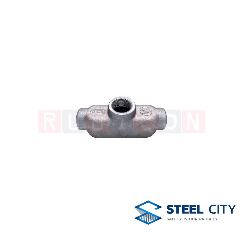 STEEL CITY T.B. คอนดูท เอ๊าท์เลทบ๊อกซ์ พร้อมฝา (CONDUIT OUTLET BOXES)