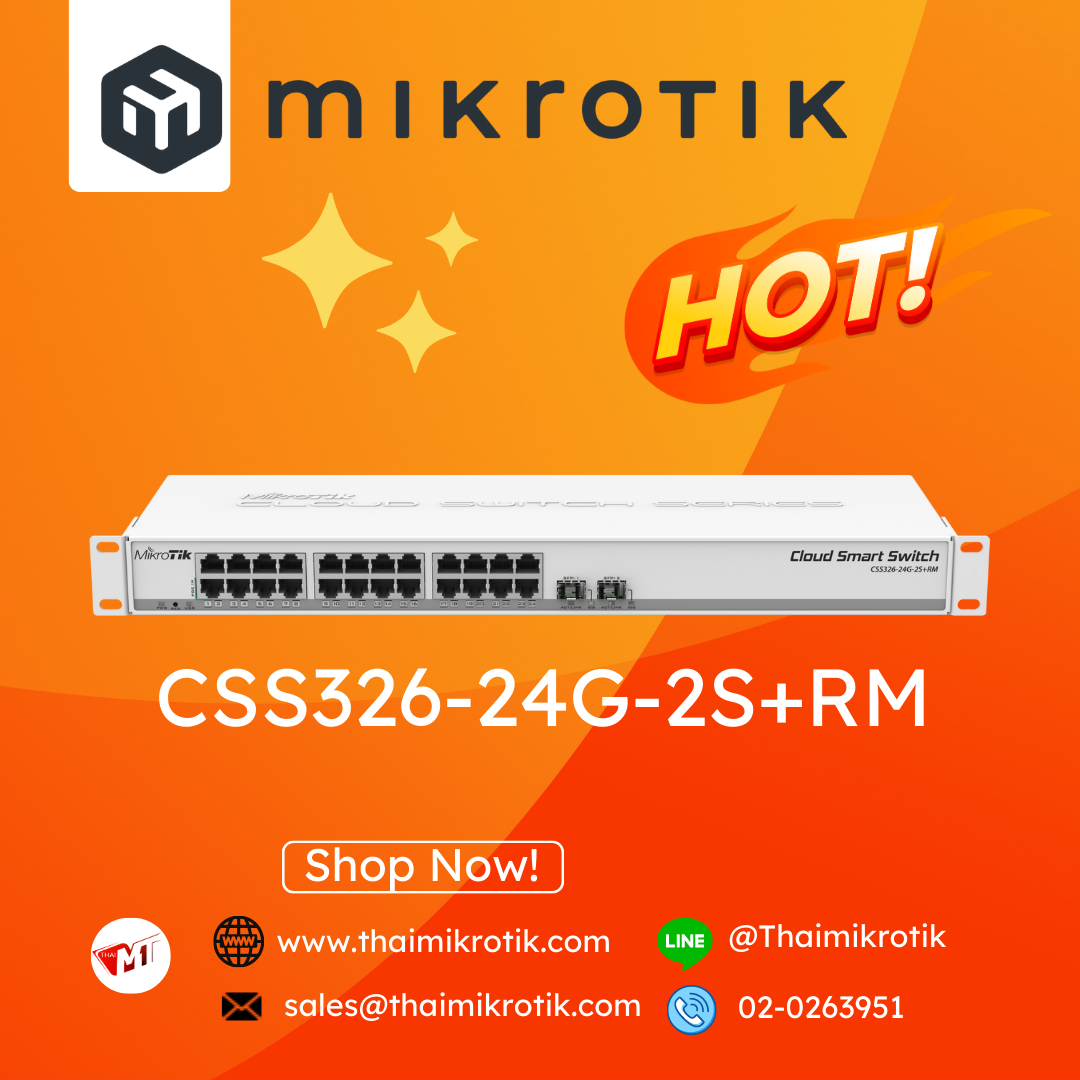 Mikrotik CSS326-24G-2S+RM