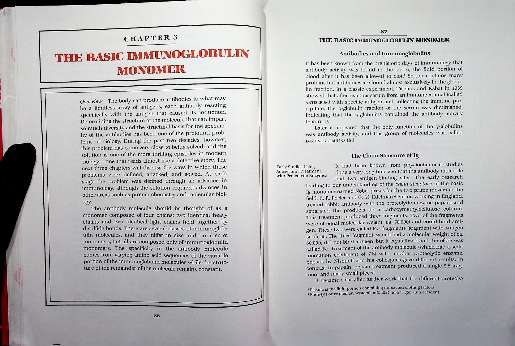 IMMUNOLOGY: A SYNTHESIS