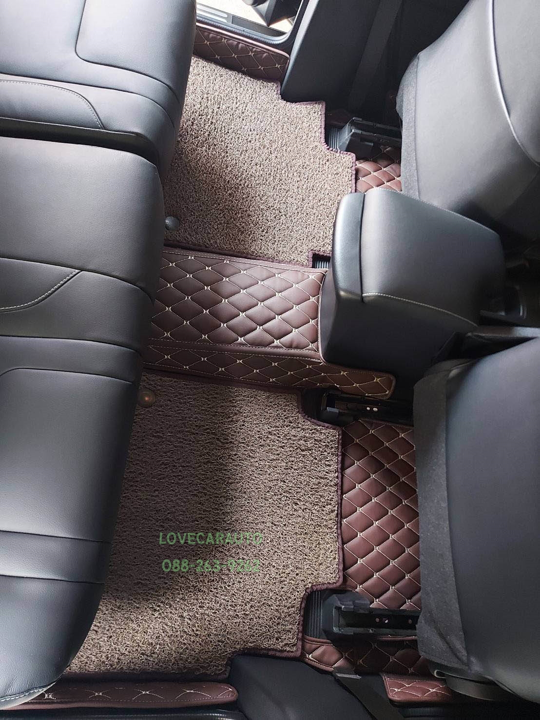 พรมปูพื้นรถยนต์ 7D toyota TR Transformer สีกาแฟ+ไวนิลสีน้ำตาล เต็มคัน
