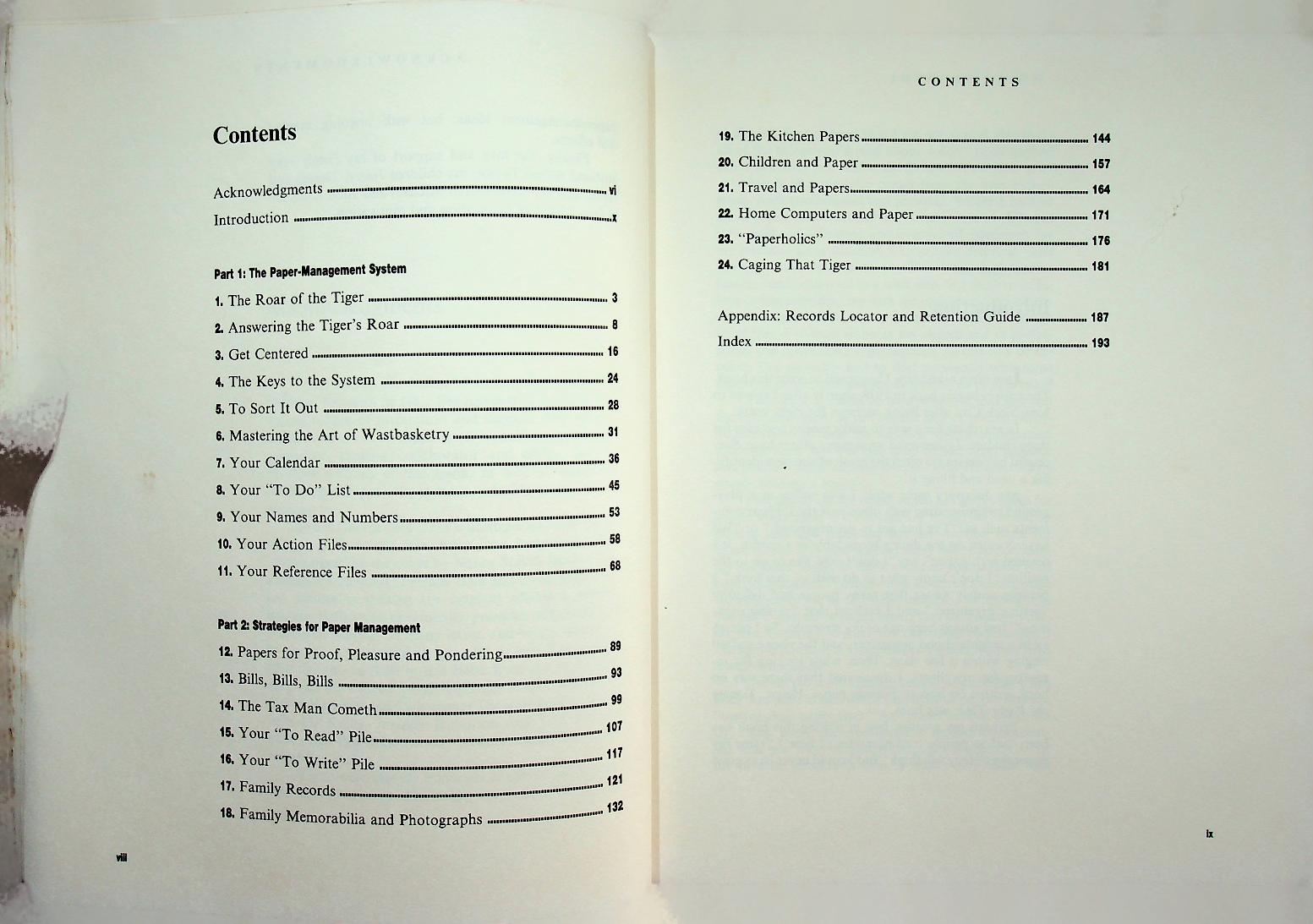 Taming the Paper Tiger : Organizing the Paper in Your Life