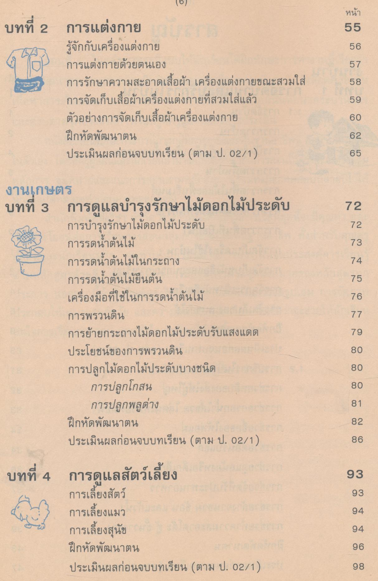 หนังสือเรียนทักษะกระบวนการกลุ่มการงานและพื้นฐานอาชีพ ชั้นประถมศึกษาปีที่ 1 กพอ. ป.1