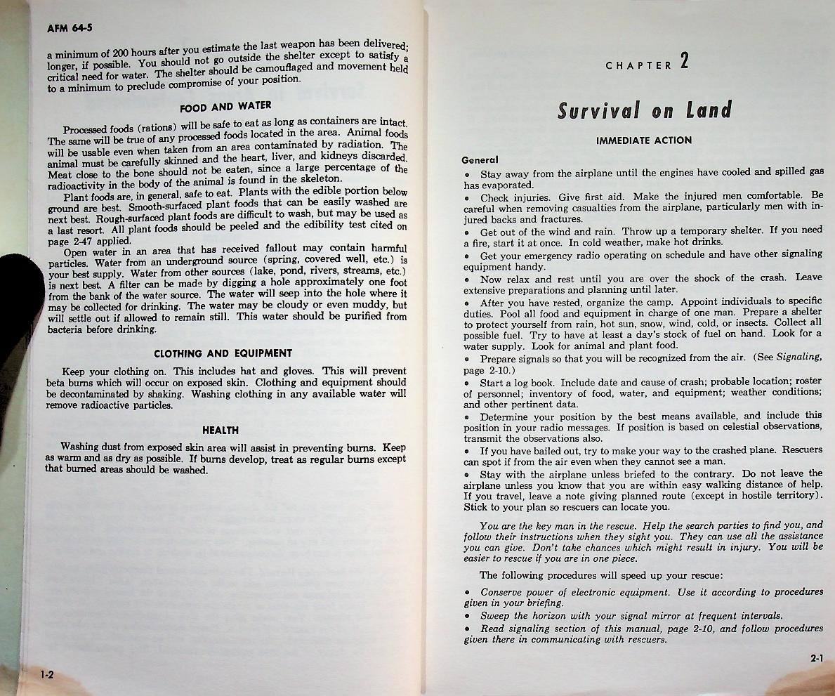 AIR FORCE MANUAL Search and Rescue SURVIVAL (คู่มือกองทัพอากาศ ค้นหาและกู้ภัย การเอาตัวรอด)