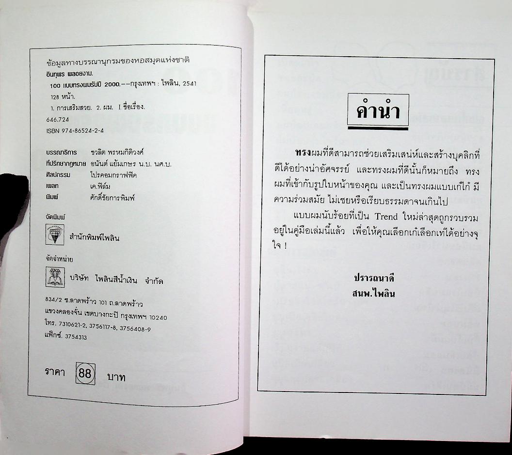 100 แบบทรงผมรับปี 2000