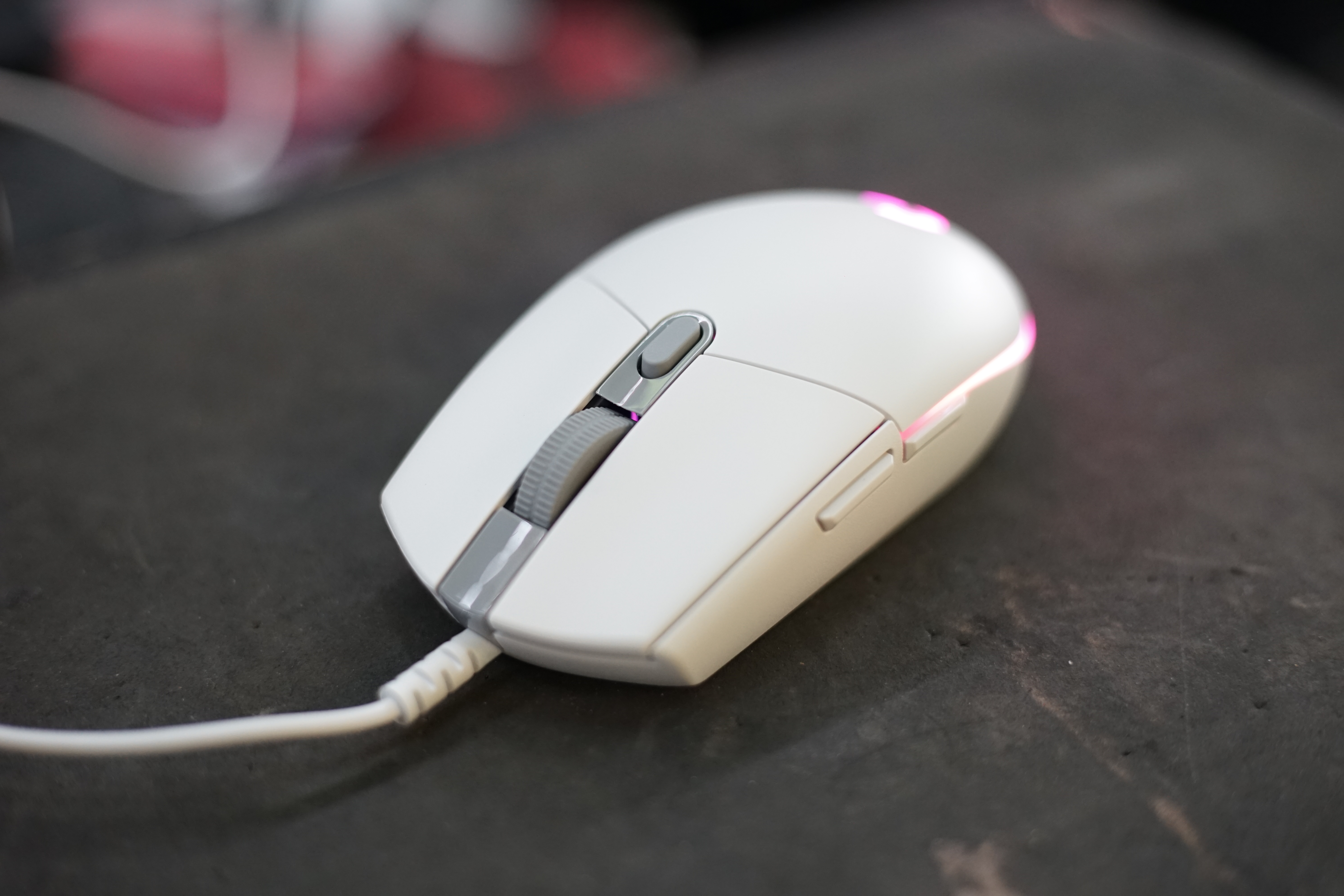 เมาส์เล่นเกม Logitech G102 LIGHTSYNC White DPI 8000 ประกัน 2 ปีเต็ม
