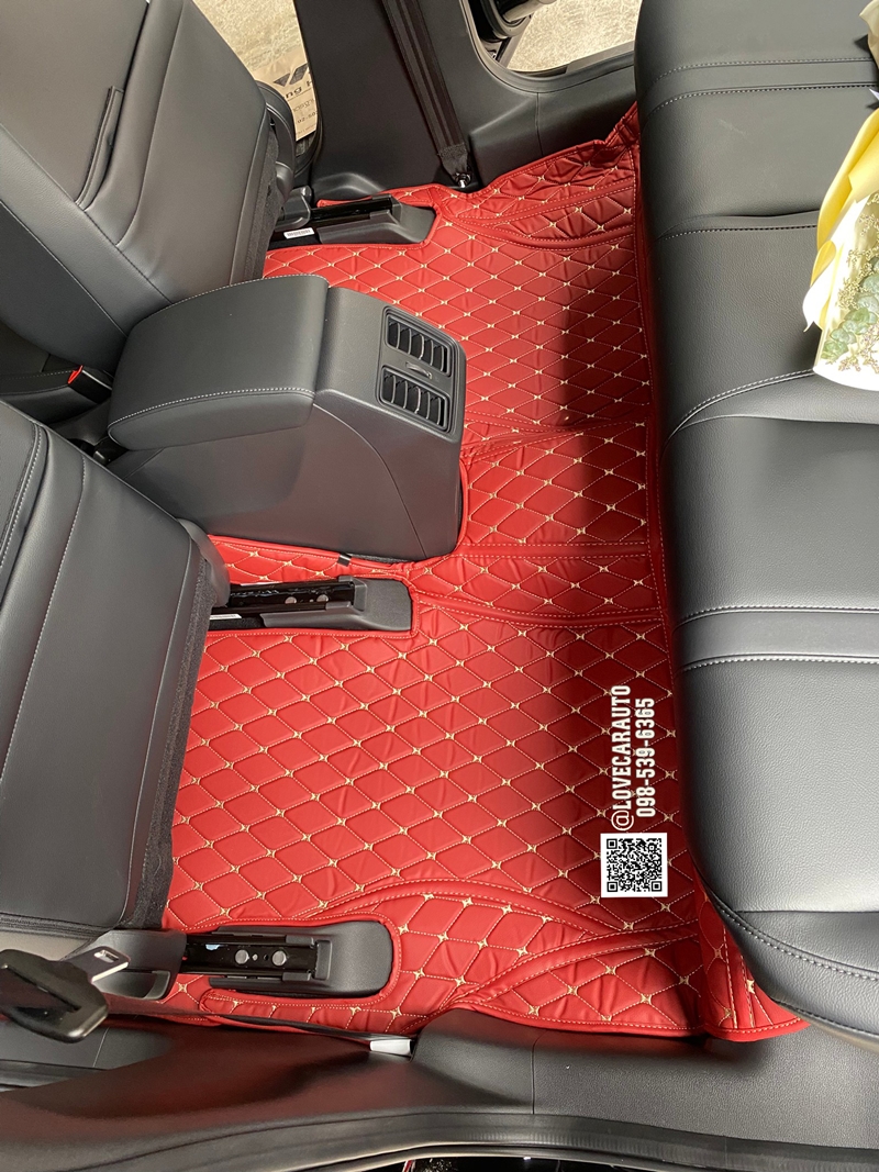 พรมปูพื้นรถยนต์ 6D Honda city 2024 แดงไวน์