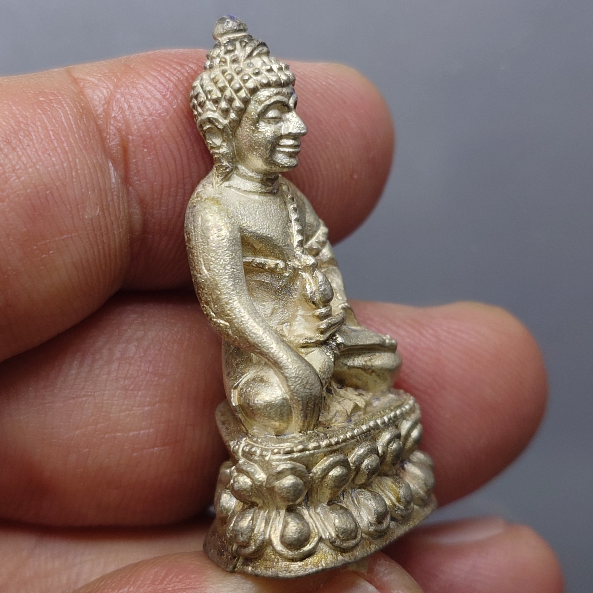 พระกริ่ง ร่มไทร ๘๐ เนื้อเงิน (สร้าง 200 องค์) ญสส 80 พรรษา สมเด็จพระญาณสังวร สมเด็จพระสังฆราช วัดบวรนิเวศๆ ปี2536 พร้อมกล่องเดิม นิยม รับประกันแท้ออกวัด