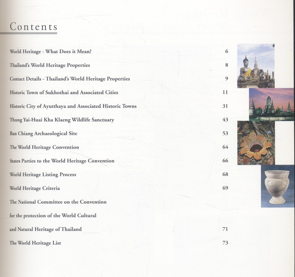 THAI HERITAGE - WORLD HERITAGE (เนื้อหาเป็นภาษาอังกฤษทั้งเล่ม)