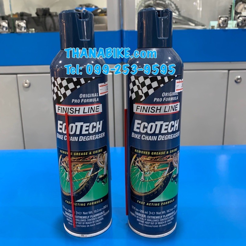 FinishLine EcoTech แบบสเปรย์และแบบเท น้ำยาทำความสะอาดชุดเกียร์