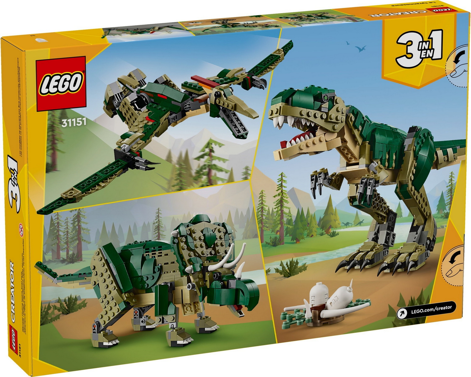 **MTS Toys**เลโก้ Lego 31151 Creator 3 in 1 : T-rex