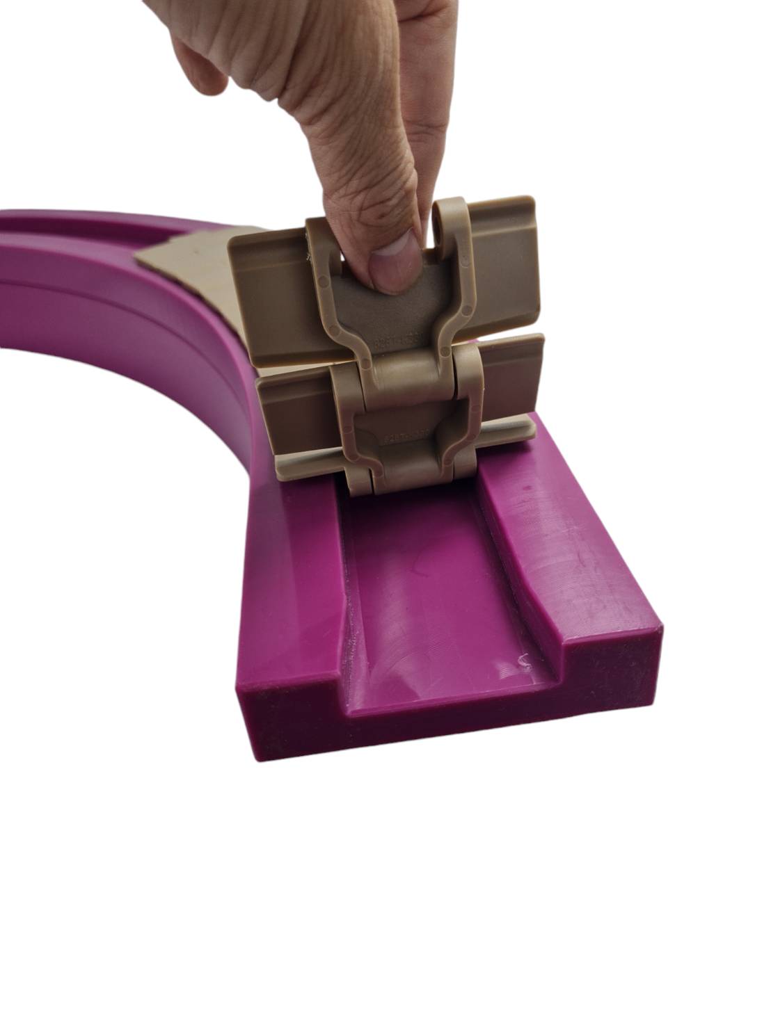 1050-K330 Magnetic cornet track รางโค้งR500 มิลลิเมตรสำหรับสายพาน Top chain รุ่นฝังแม่เหล็ก