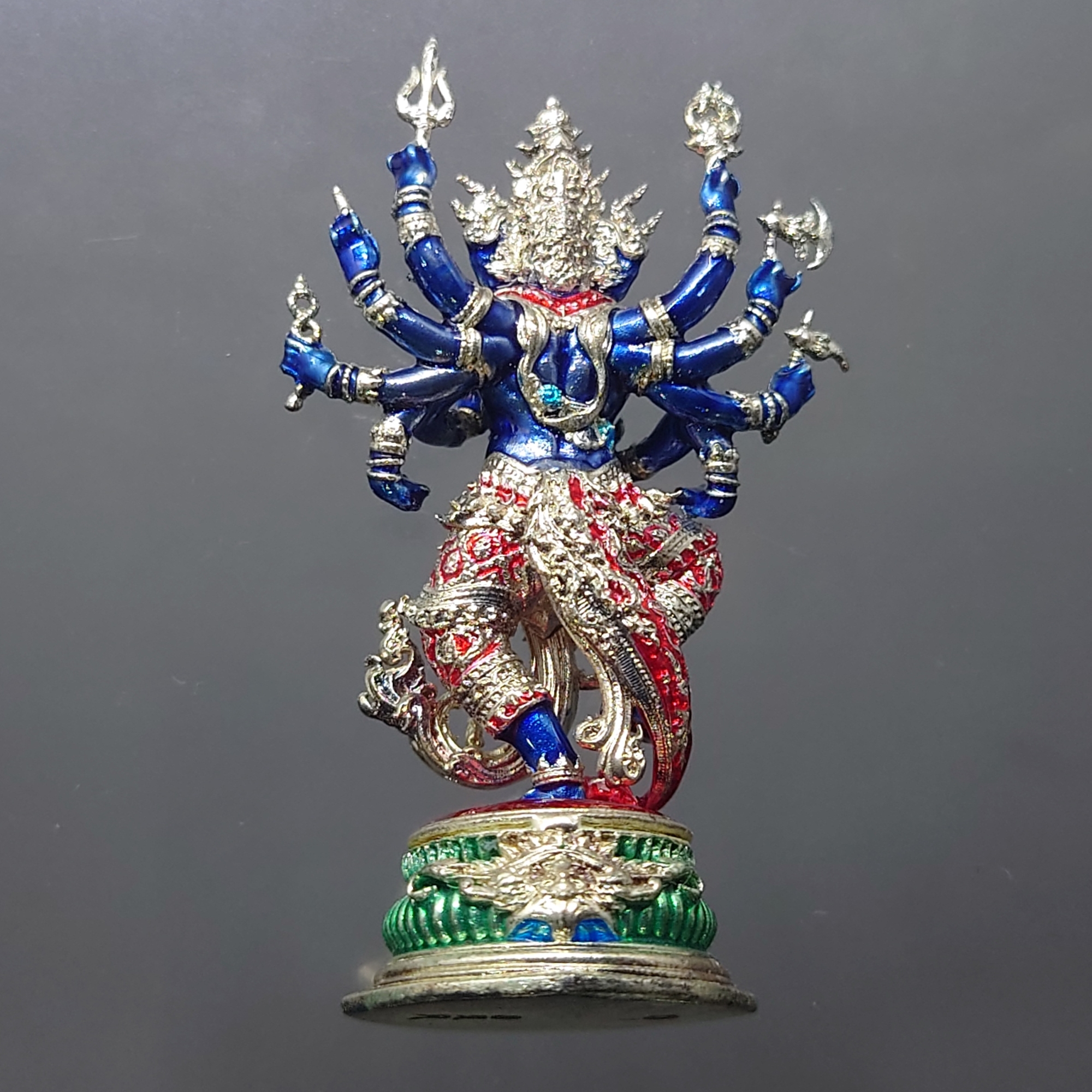 พระพิฆเนศแห่งน้ำ จาลบินายัค เนื้อชนวนมหาชนวนชุบเงินลงยา ปลุกเสกโดย พราหมณ์หลวง สมาคมพระพิฆเนศแห่งประเทศไทย ปี2567 พร้อมกล่องเดิม