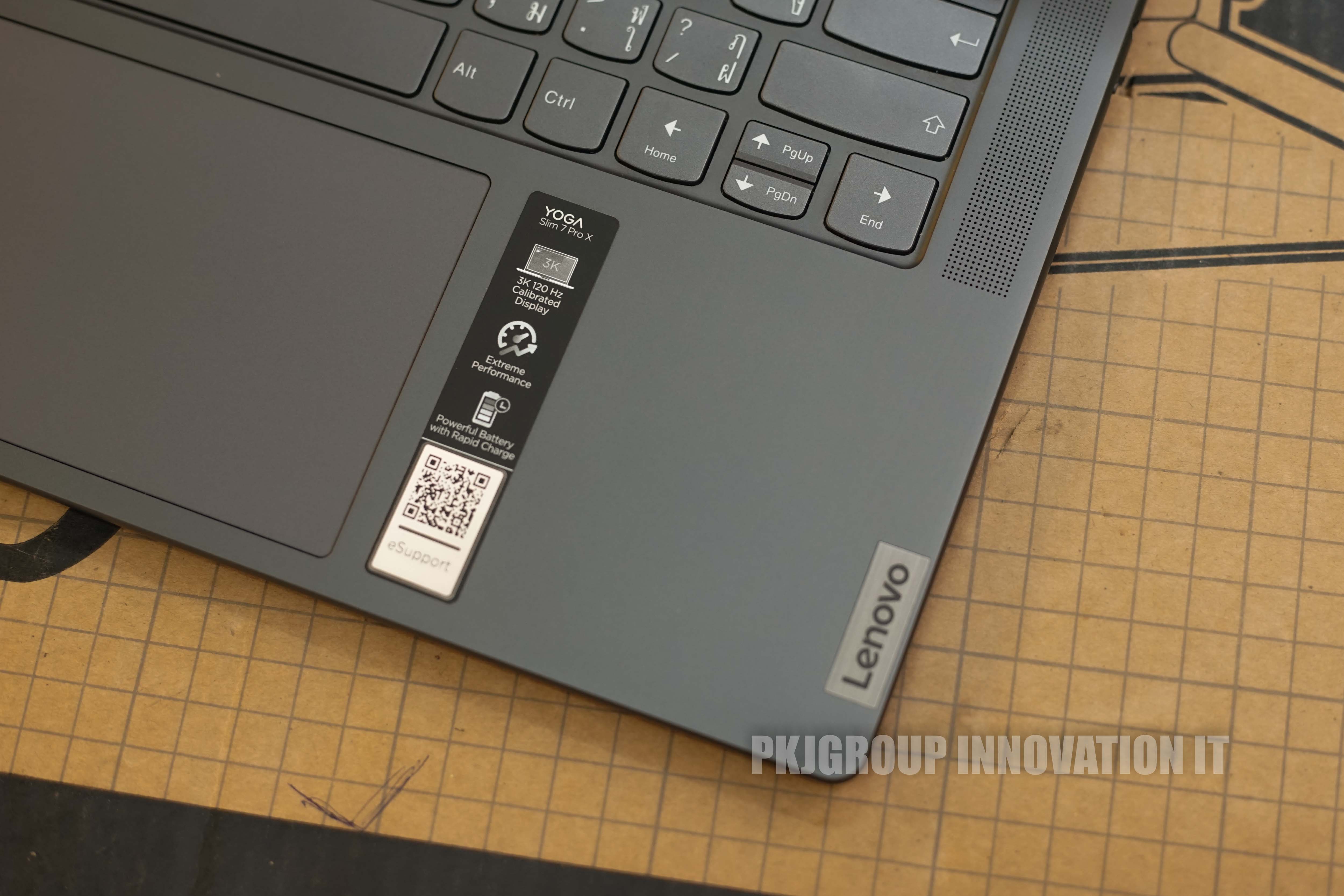 โน๊ตบุ๊คทำงานมือสอง Lenovo Yoga Slim 7 ProX 14ARH7 R7 6800HS RAM 16GB SSD 1TB RTX3050