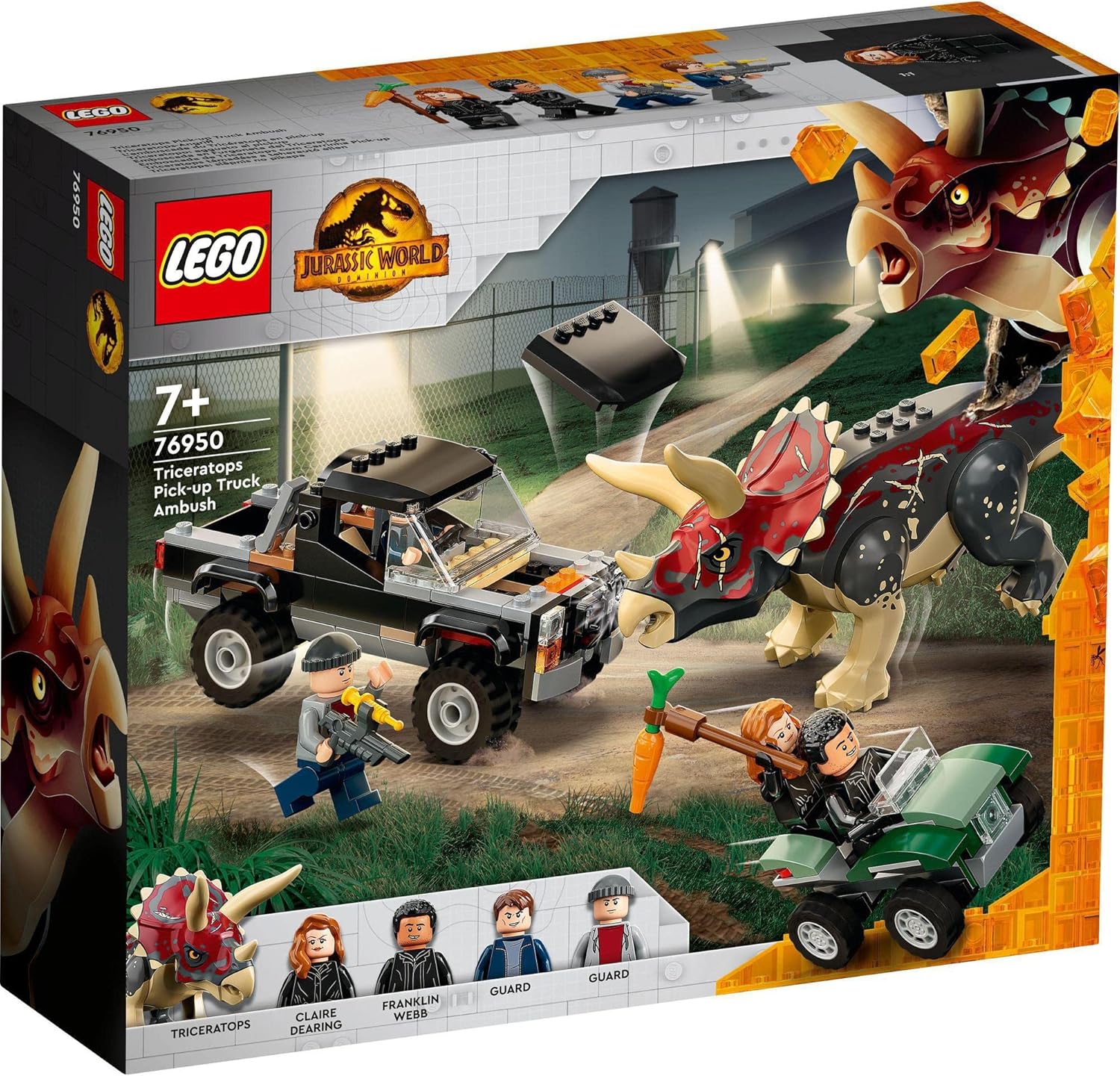 **MTS Toys**เลโก้ Lego 76950 Jurassic World : Triceratops Pickup Truck Ambush
