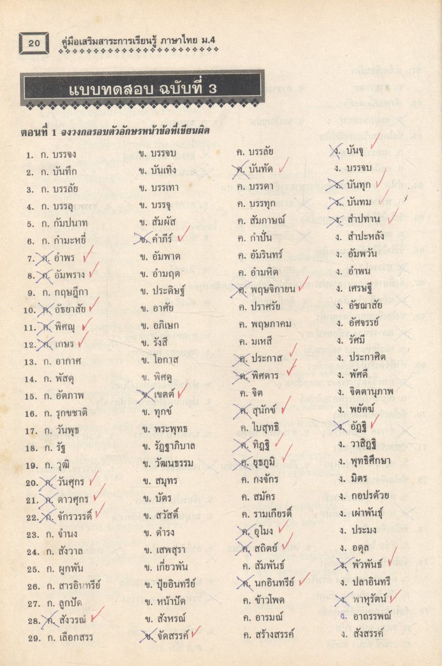 คู่มือเสริมสาระการเรียนรู้ ภาษาไทย ม.4 วรรณสารศึกษา เล่ม 1-2