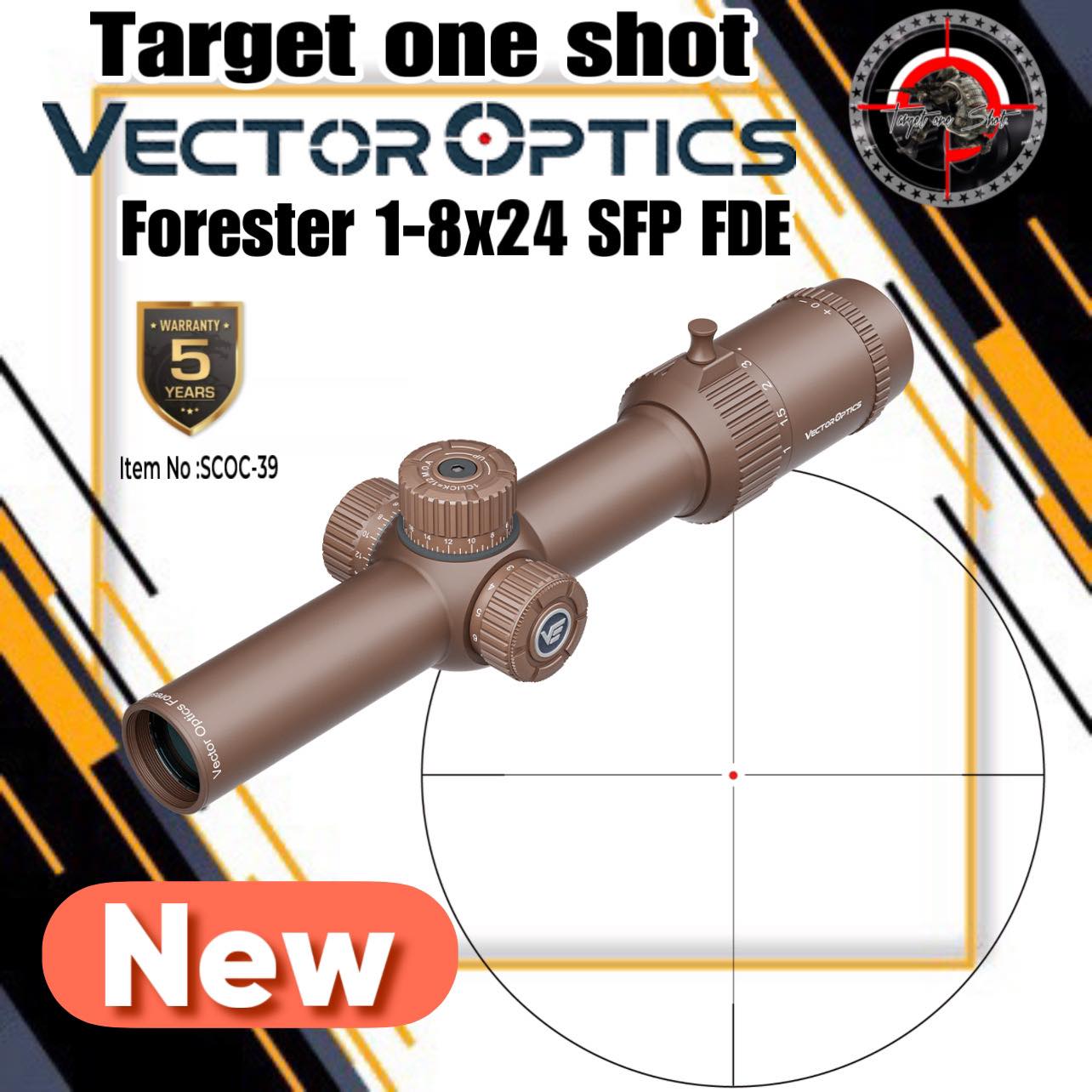 VECTOR OPTICS Forester 1-8x24 SFP FDE Riflescope