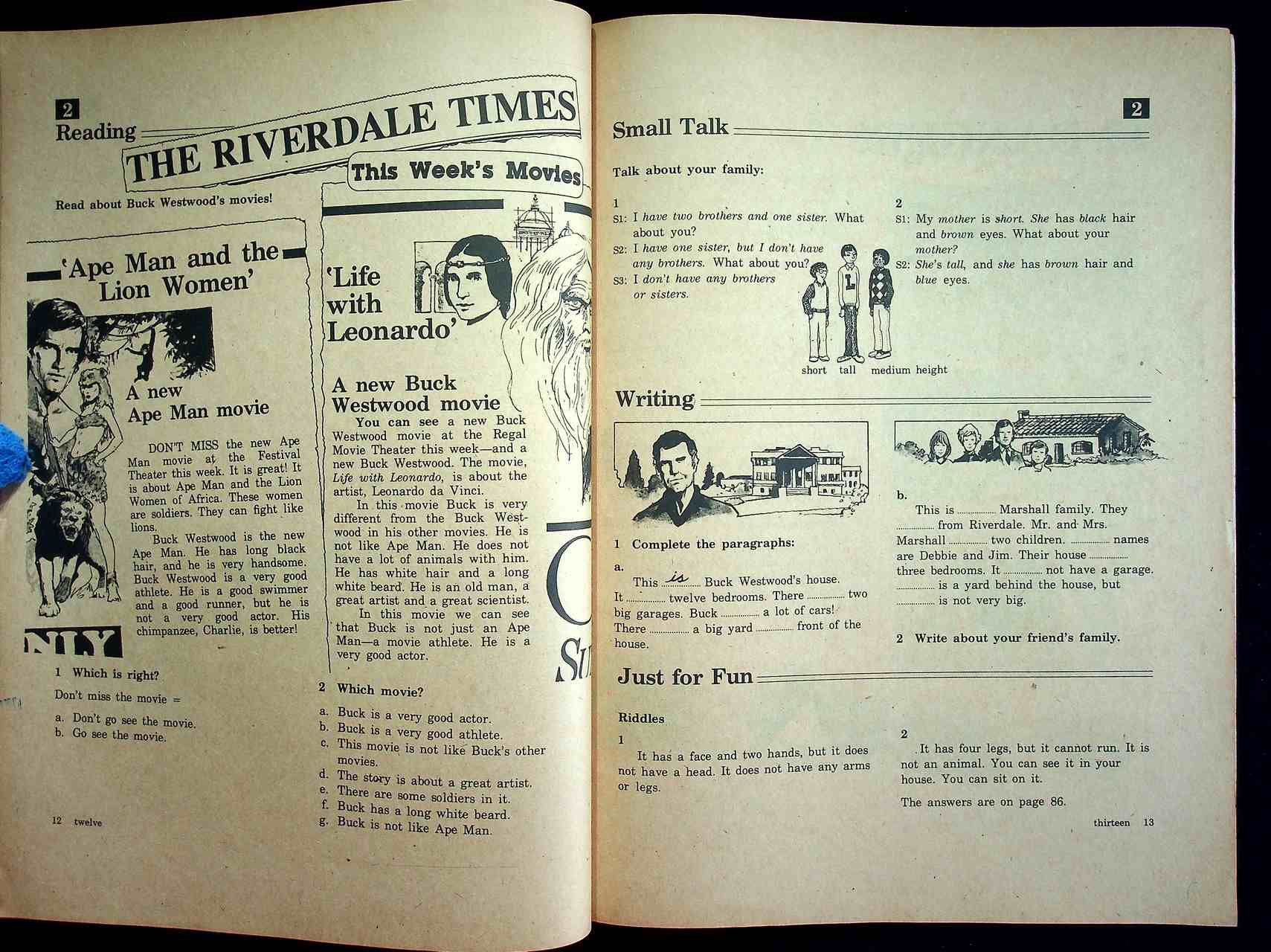 หนังสือเรียนภาษาอังกฤษ รายวิชา อ 013 - อ 014 วิชาหลัก 3 - 4 ODYSSEY A Communicative Course in English STUDENT'S BOOK 2 ชั้นมัธยมศึกษาปีที่ 2