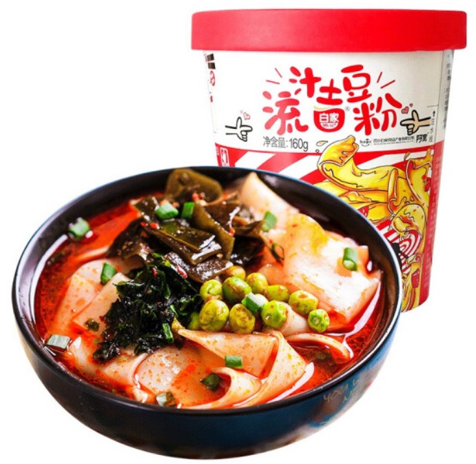ก๋๋วยเตี๋ยวหม่าล่าเผ็ดชา เส้นใหญ่มันฝรั่ง ตรา Baijia Bigboss160g