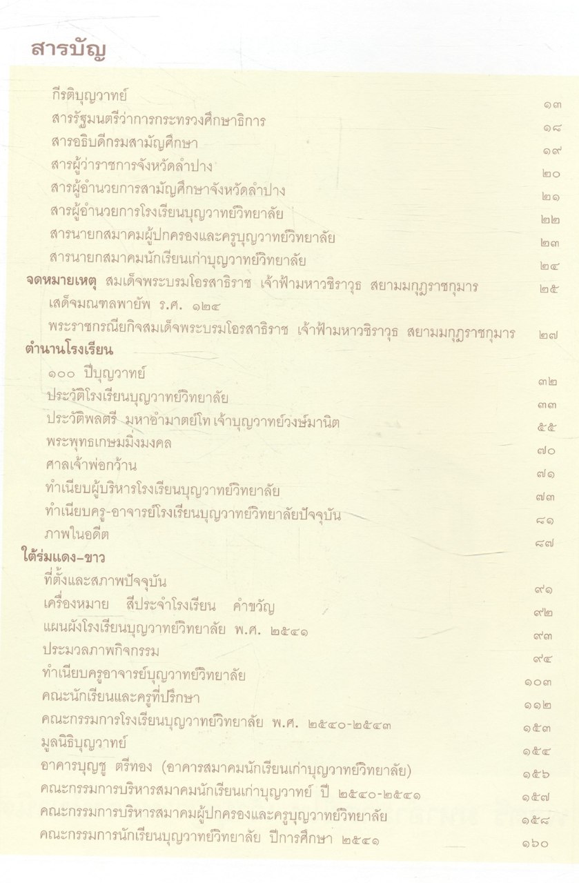 ๑๐๐ ปี บุญวาทย์วิทยาลัย คือความภูมิใจ คือเกียรติคุณ