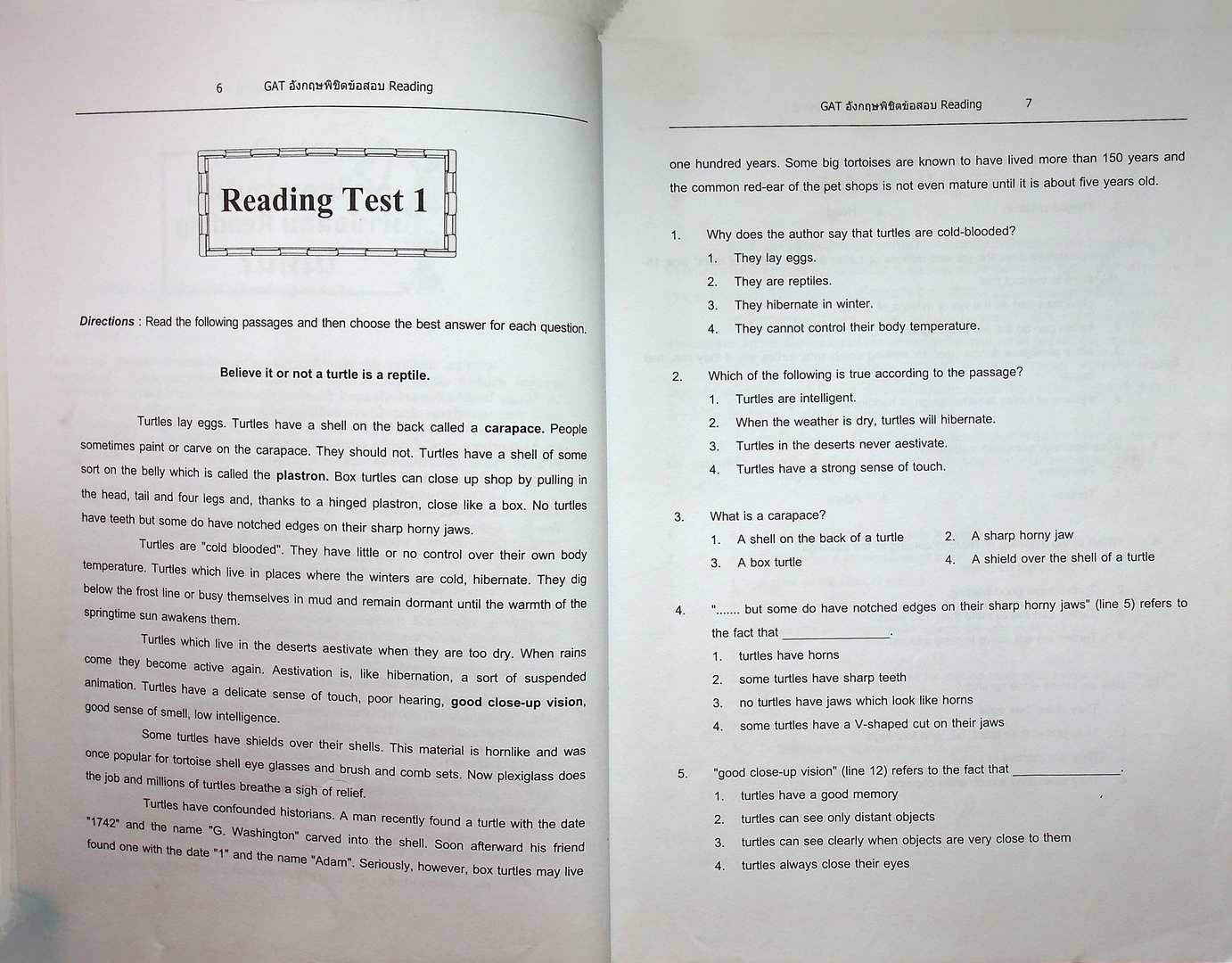 GAT อังกฤษ พิชิตข้อสอบ READING