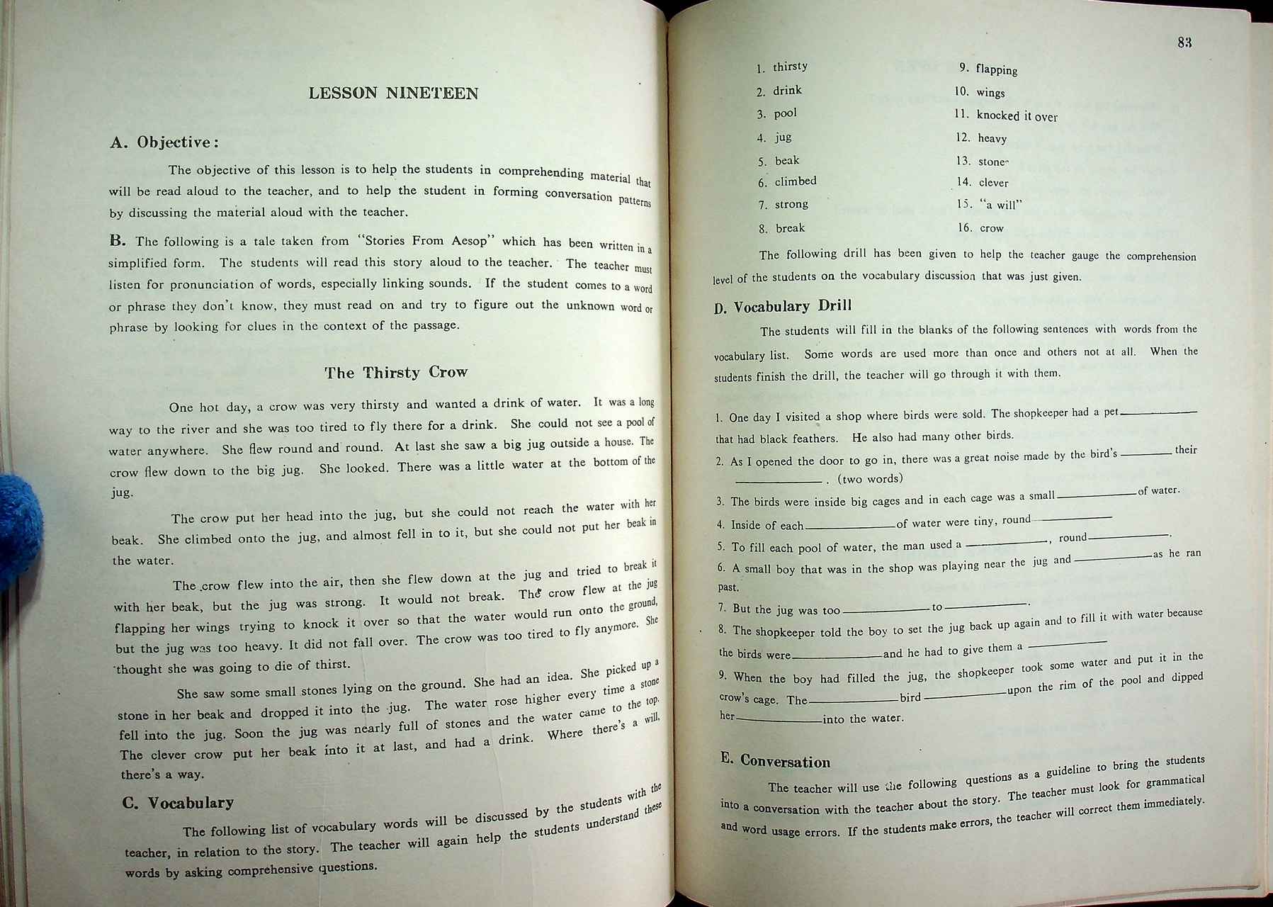 INTERMEDIATE CONVERSATIONAL ENGLISH