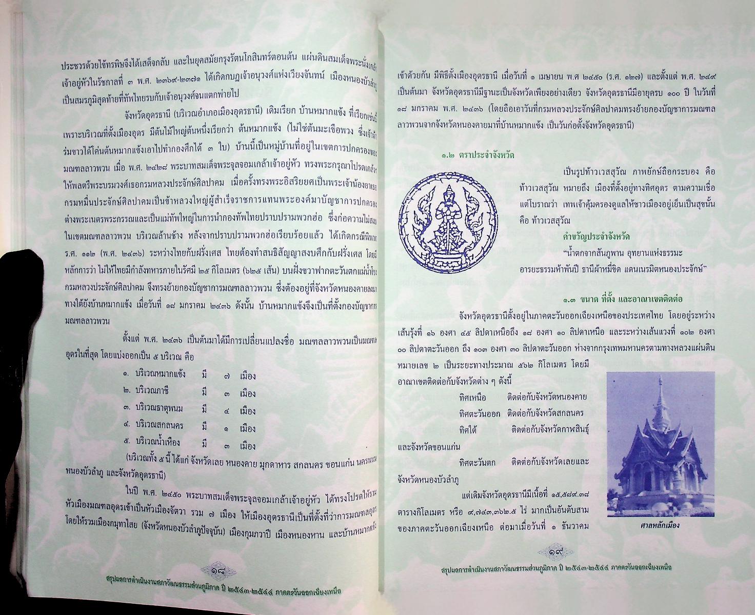 สรุปผลการดำเนินงานสภาวัฒนธรรมส่วนภูมิภาค ปี ๒๕๔๓-๒๕๔๔ ภาคตะวันออกเฉียงเหนือ