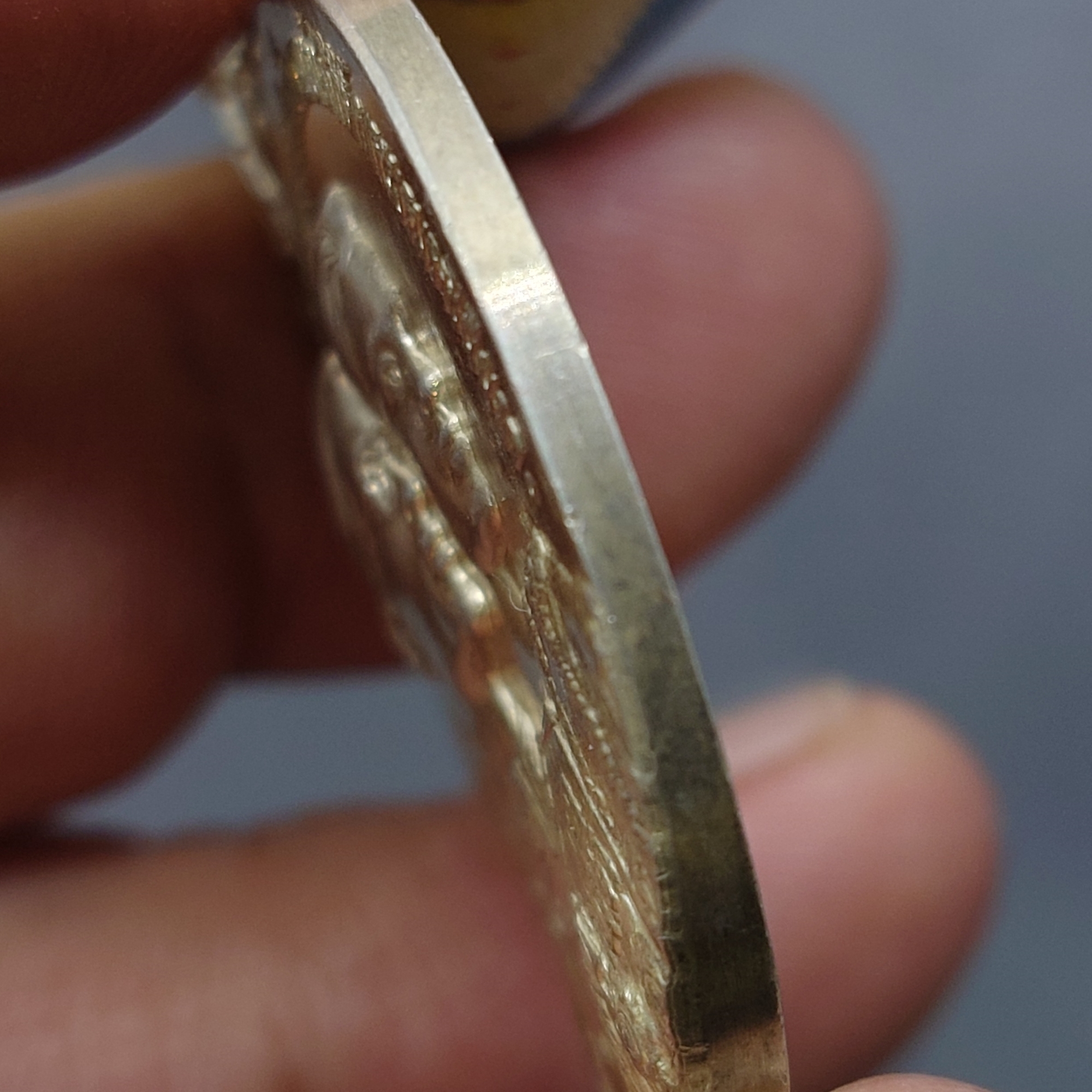 เหรียญที่ระลึกประดับแพรแถบ เสด็จประพาสยุโรป (บล็อกนอก) พิมพ์ใหญ่ ปี2503