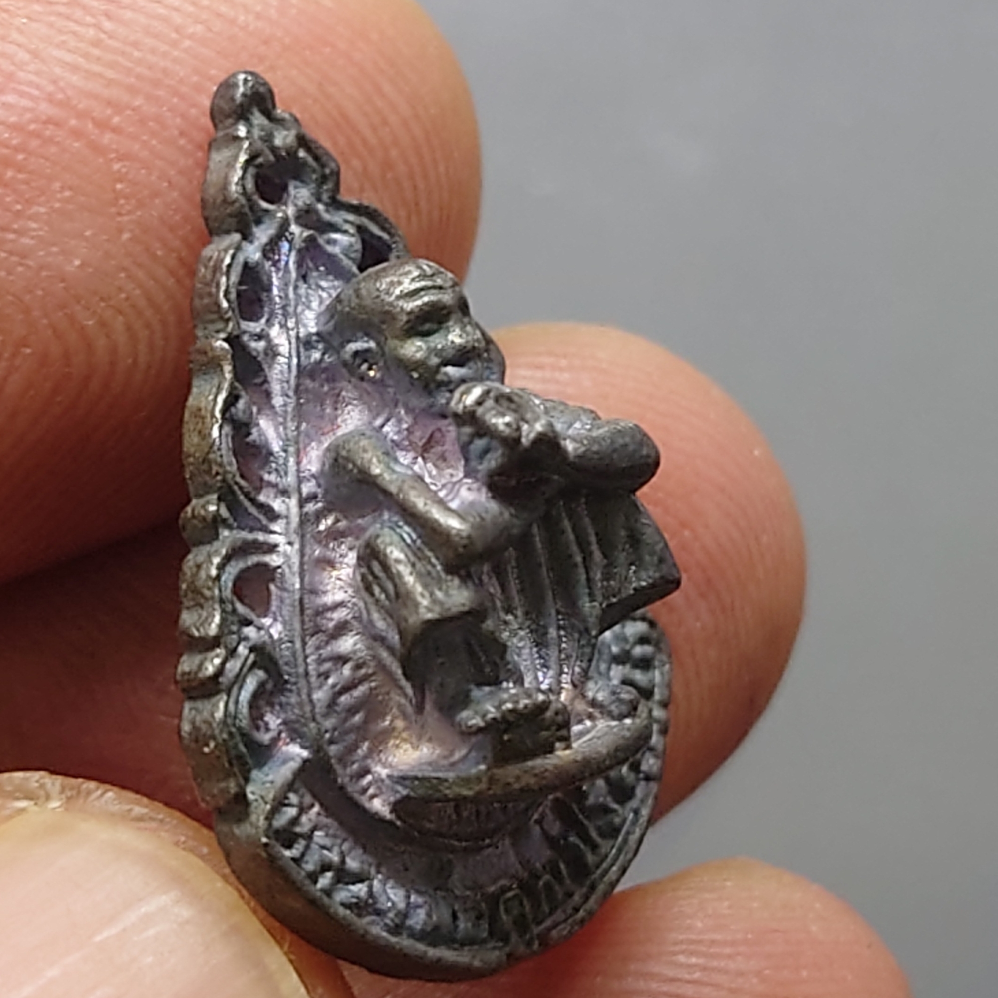 หลวงพ่อคูณ เนื้อเงิน ที่ระลึก โกดัก 30 ปี วัดบ้านไร่ ปี2538 พร้อมตลับเดิม