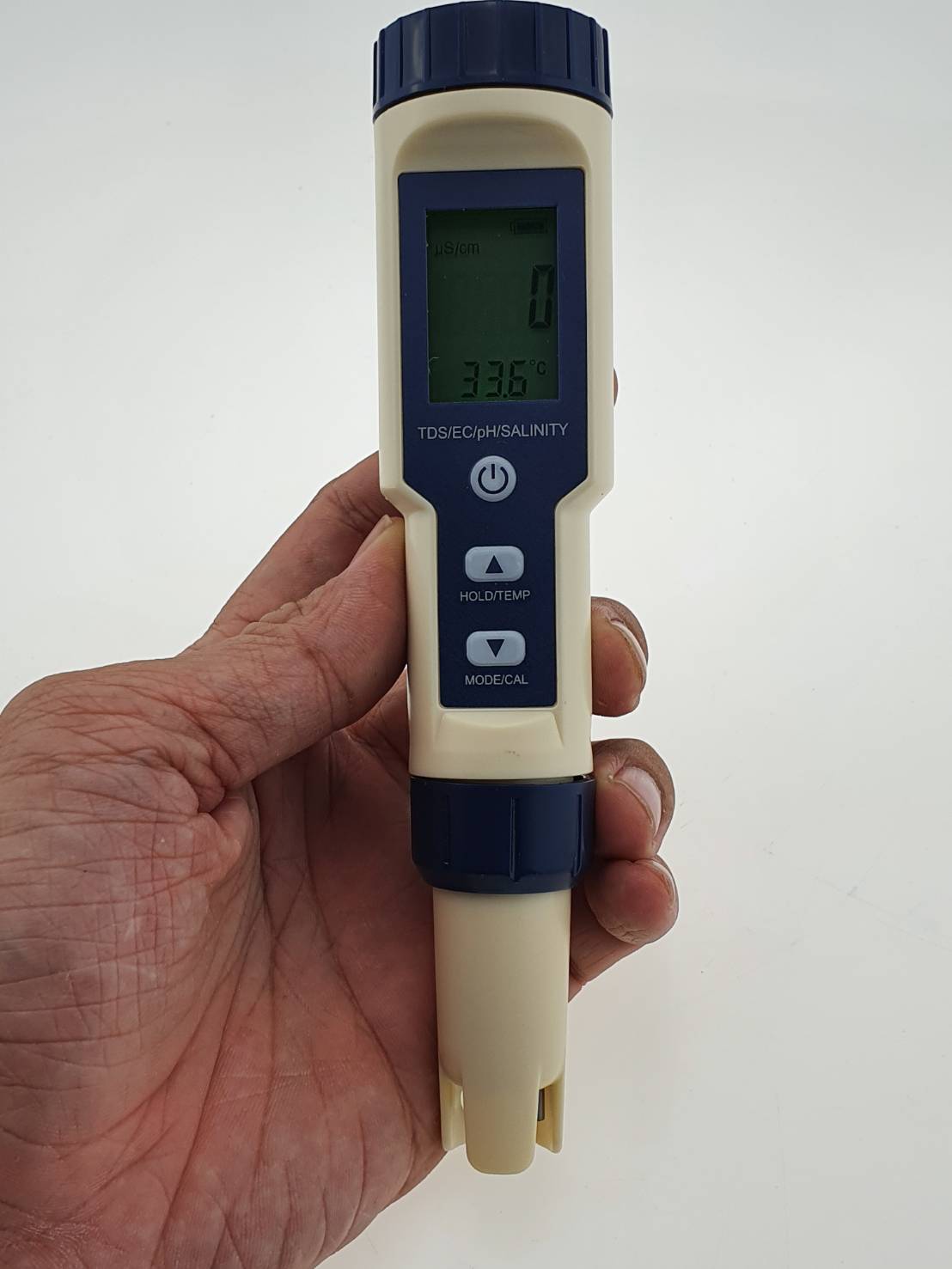 เครื่องวัดค่า PH วัดอุณหภูมิ วัด TDS วัด EC วัดเกลือ สำหรับตรวจสอบคุณภาพน้ำ ในบ่อเพาะเลี้ยงสัตว์น้ำ และตรวจสอบคุณภาพน้ำ