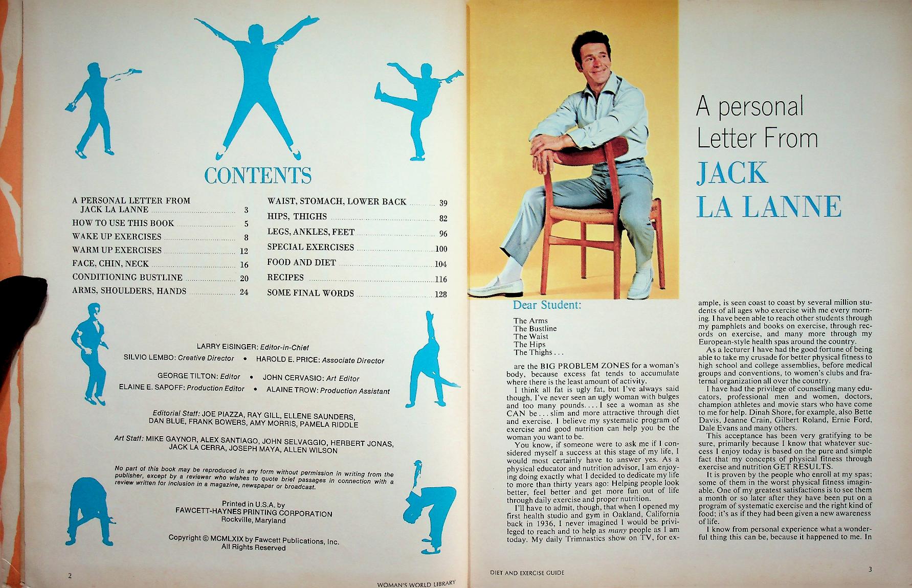 Jack La Lanne's SLIM and TRIM DIET and EXERCISE GUIDE