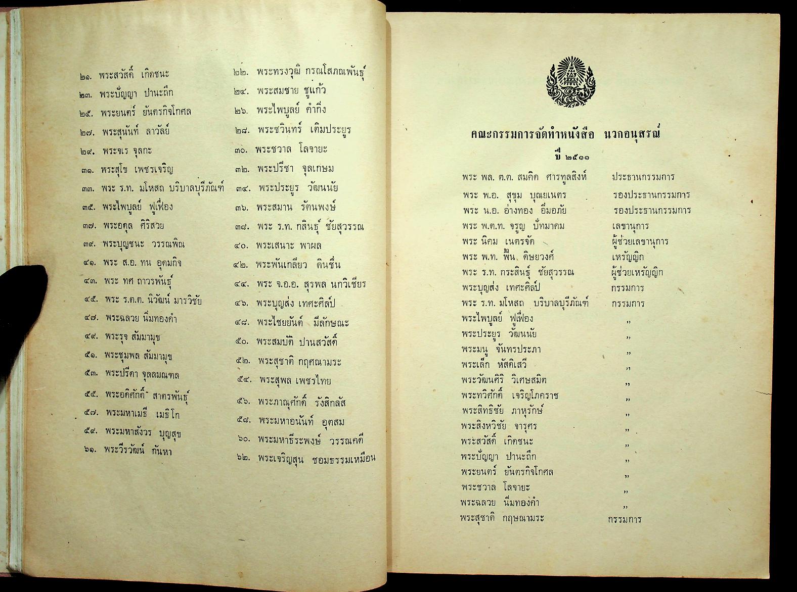 อนุสรณ์นวก ปี ๒๕๑๑