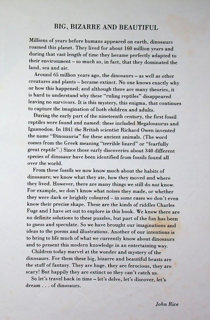 DREAMING OF DINOSAURS