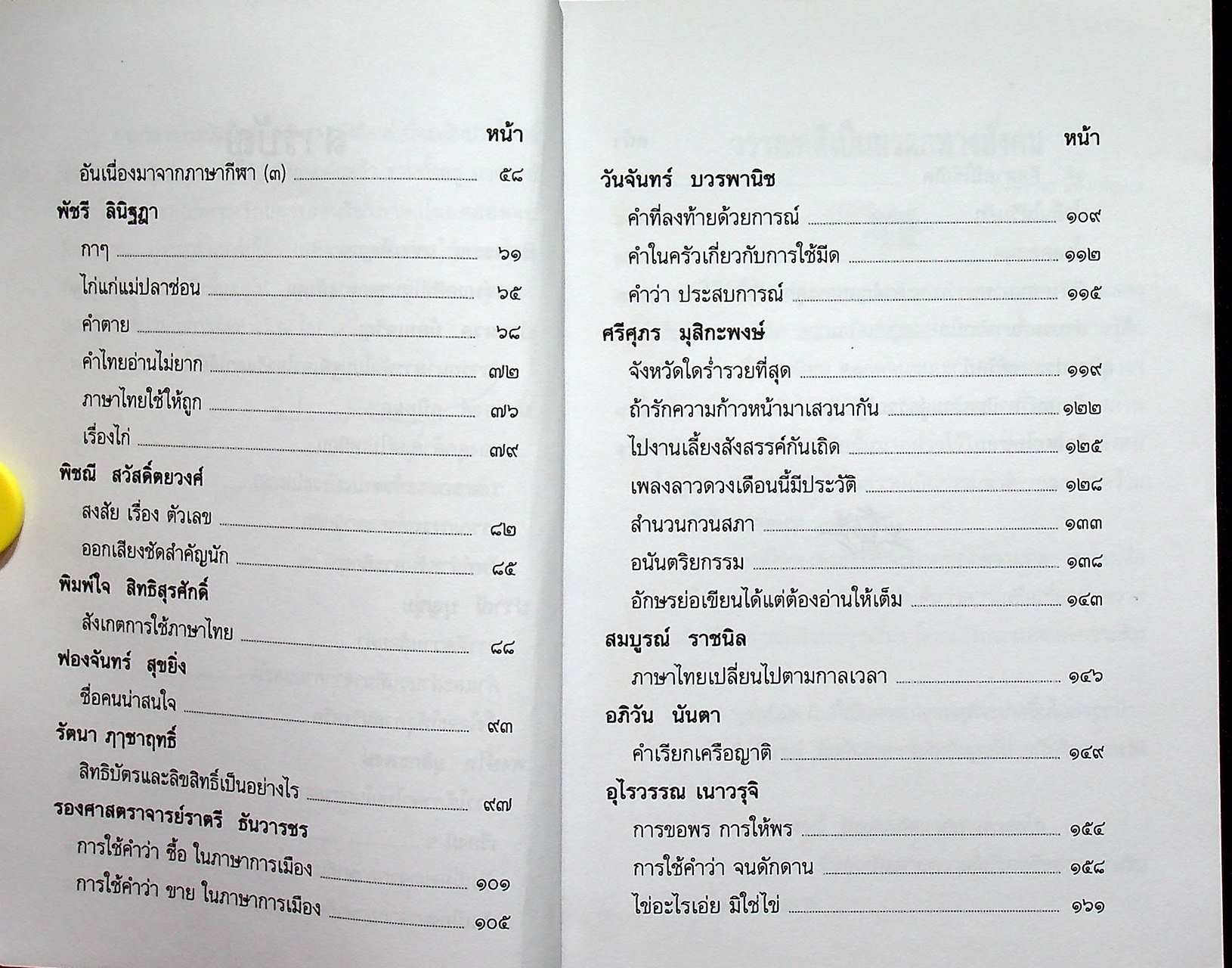 หนังสือชุดความรู้ภาษาไทย ภาษาไทยวันนี้ เล่ม ๖