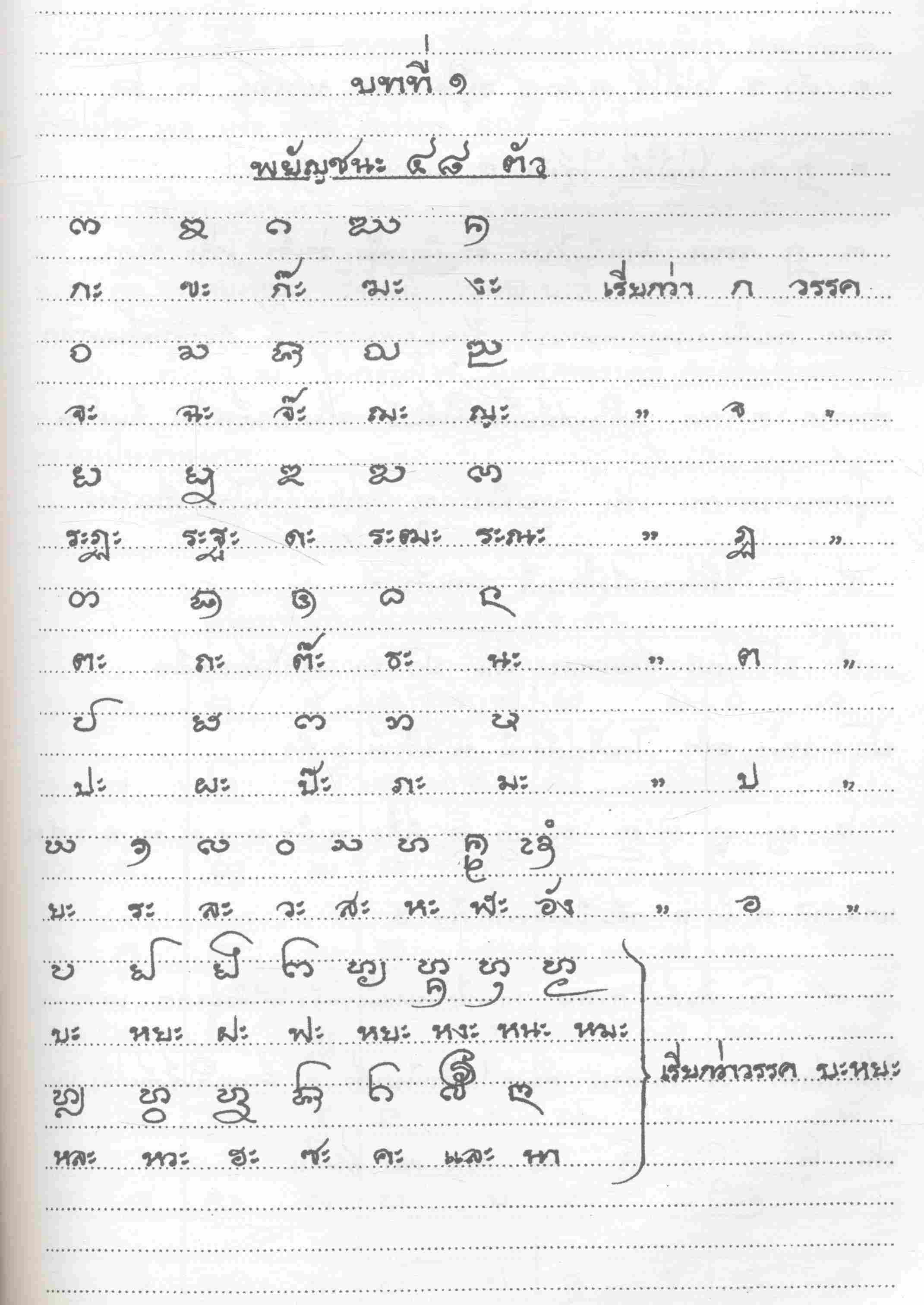 แบบเรียนภาษาล้านนาเมืองเหนือ ฉบับสำนักวัดเชียงหมั้น