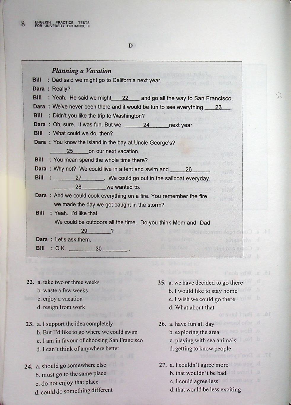 แนวข้อสอบภาษาอังกฤษ สอบเข้ามหาวิทยาลัย ฉบับสมบูรณ์ ชุดที่ 2 ENGLISH PRACTICE TESTS FOR UNIVERSITY ENTRANCE II