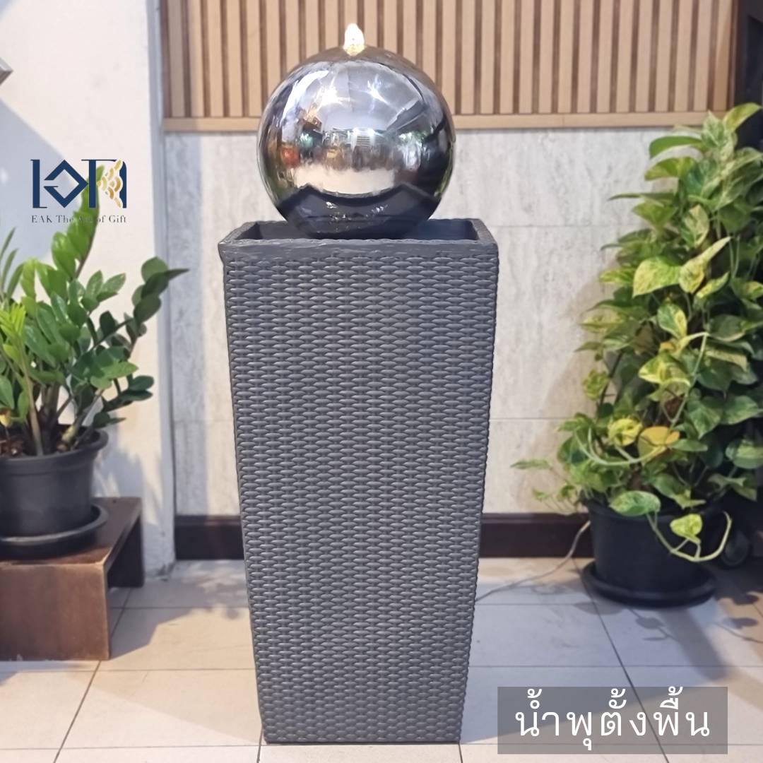 น้ำพุแต่งสวน รุ่นลูกน้ำพุมงคล2021069A น้ำพุล้นหน้าบ้าน น้ำพุแต่งสวนเสริมฮวงจุ้ย อ่างน้ำตกสำเร็จรูป