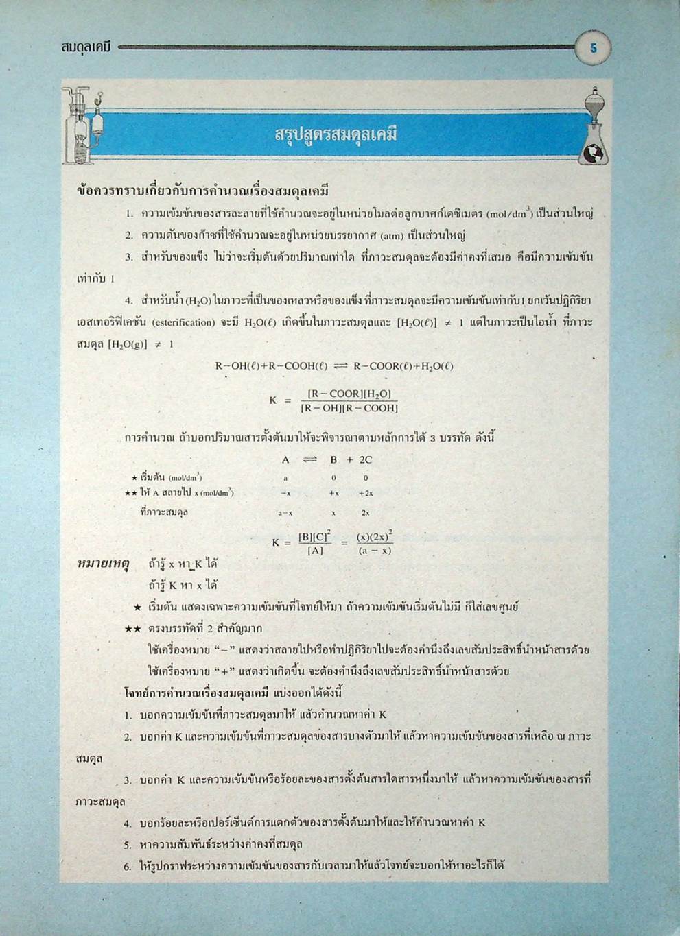 หนังสือชุดเสริมศักยภาพ FOCUS ON CHEMISTRY สมดุลเคมี