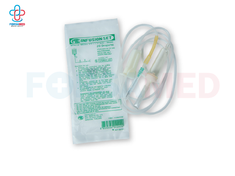 ชุดให้น้ำเกลือ (I.V. Set or Infusion Set) 20 drop/ml.