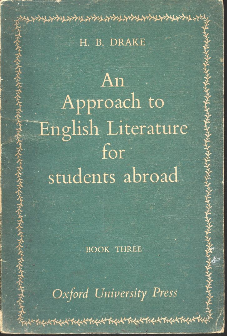 An Approach to English Literature for students abroad BOOK THREE