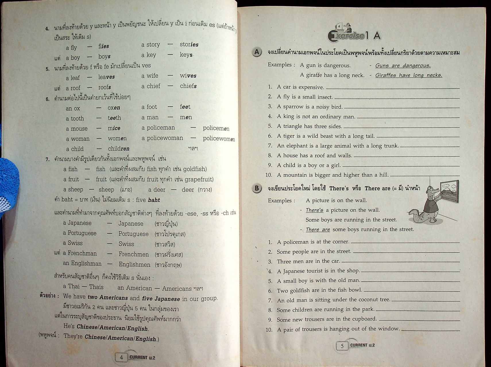 สื่อการเรียนรู้ สาระการเรียนรู้เพิ่มเติม ภาษาอังกฤษ NEW CURRENT ENGLISH Grammar & Usage ม.2