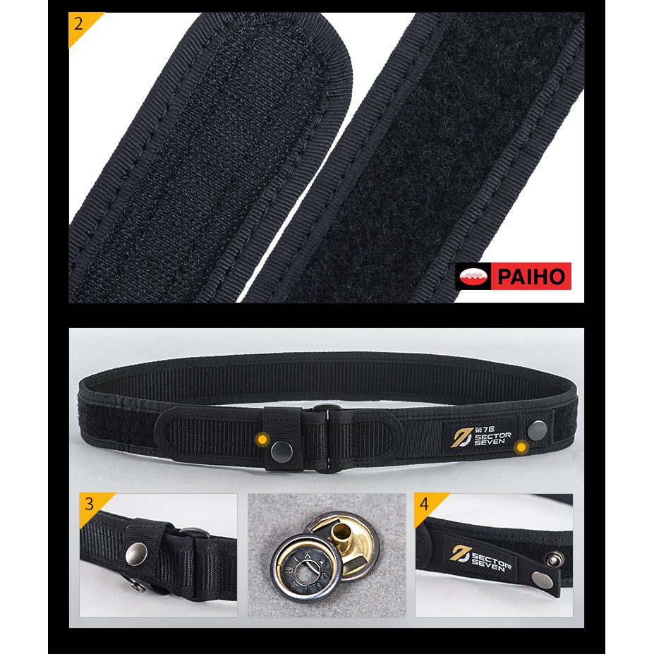 🇹🇭 493 ไทยแลนด์ แทคติคอล เข็มขัดตีนตุ๊กแก Sector Seven เข็มขัดทหาร Tactical Belt